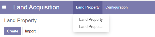 With the help of this menu, users can create and manage their land details.